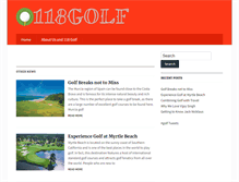 Tablet Screenshot of 118golf.co.uk